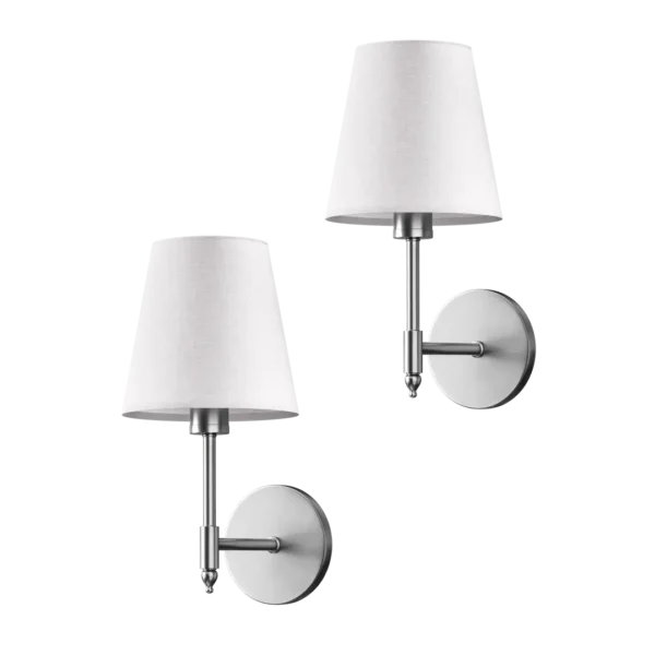 LumiWall applique murale sans fil rechargeable finition silver